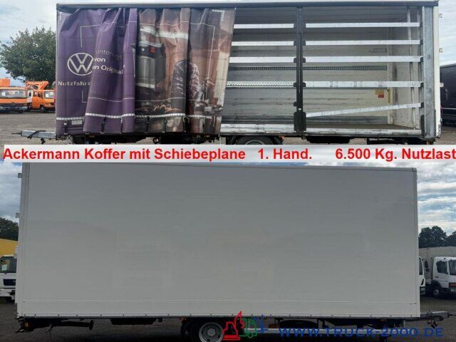 Ackermann Z-KA-F 10 10t. Koffer+Schiebeplane 6.5t.Nutzlast